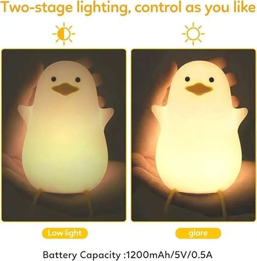 Silicon LED Night Lamp for Kids - DUCKLING