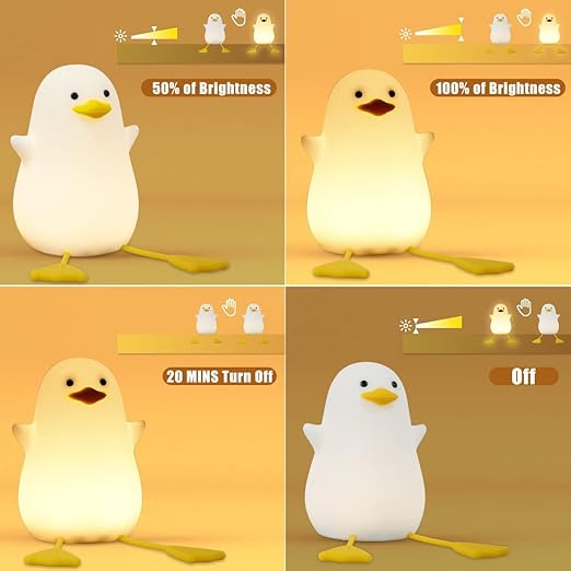 Silicon LED Night Lamp for Kids - DUCKLING