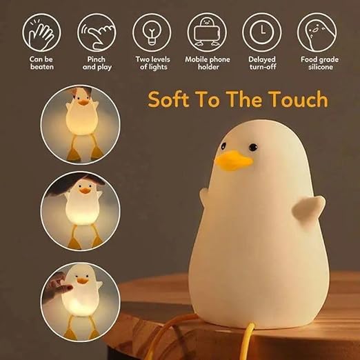 Silicon LED Night Lamp for Kids - DUCKLING