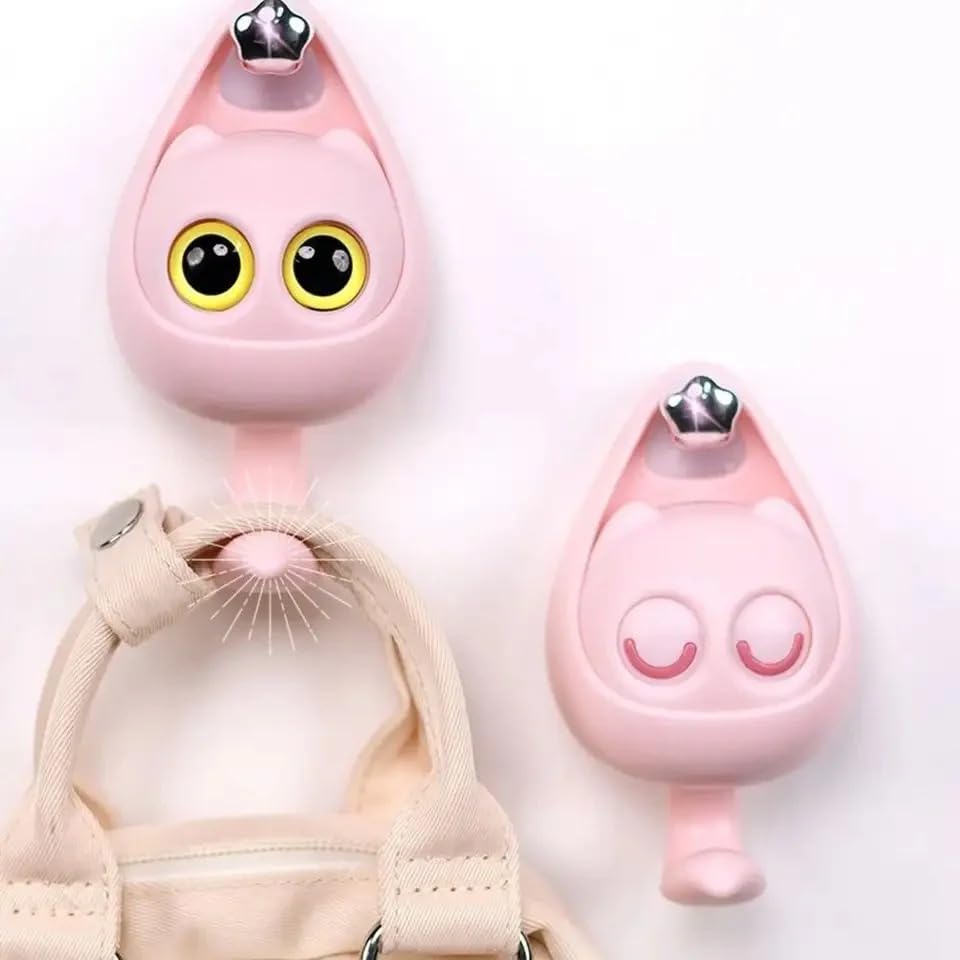 Blinking cute Cat & Owl Wall Hooks -