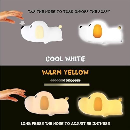 Silicon LED Night Lamp for Kids - PUPPY