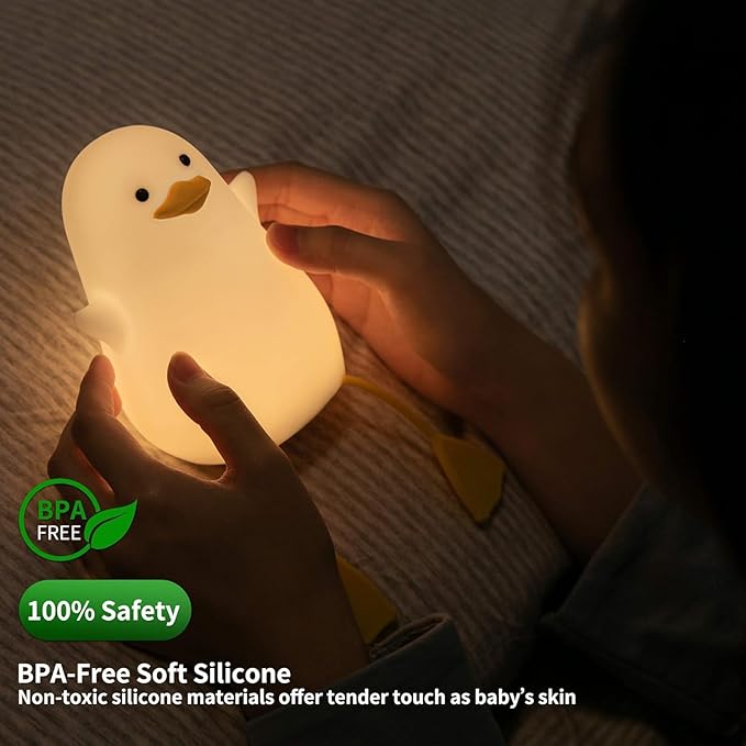 Silicon LED Night Lamp for Kids - DUCKLING