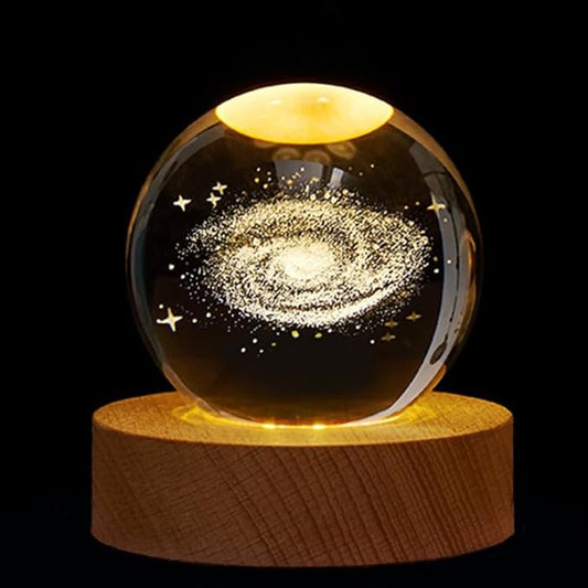3D Crystal Ball Night Lamp