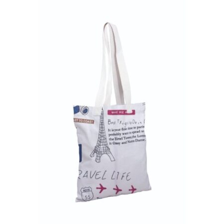 Printed Cotton Canvas Tote Bag